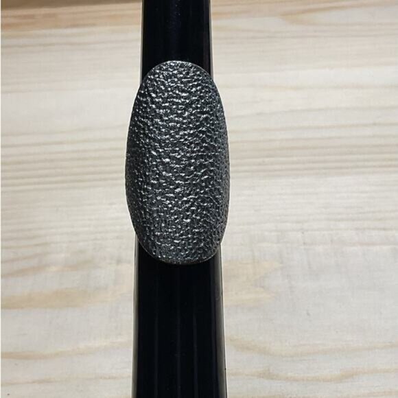 Antique-Look Textured Metal Armor Shield Ring Unique Statement Piece - Picture 7 of 7